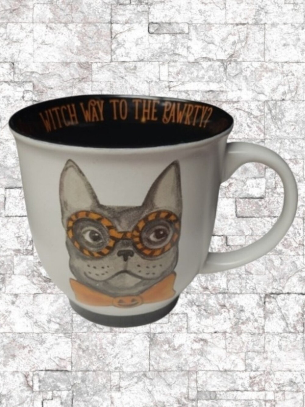 Sheffield Home       French Bulldog Halloween Mug     "Witch Way To The Pawrty?"